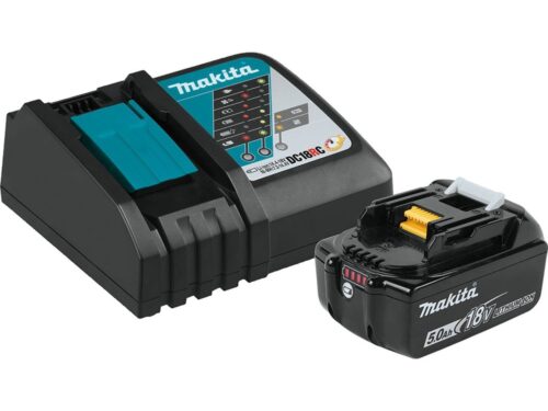 Makita BL1850BDC1 18V LXT Lithium‑Ion Battery and Charger Starter Pack (5.0Ah)