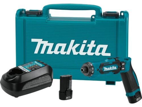 Makita DF012DSE 7.2V 1/4" Hex Driver-Drill Kit with Auto-Stop Clutch