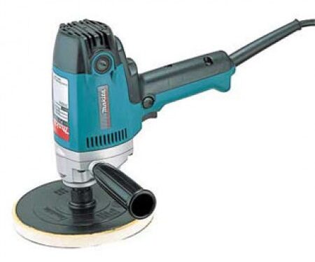 This Makita 7" Vertical Polisher features a motor-over-pad design provides superior balance and control. The electronic speed control for more consistent results, and a variable speed control dial so you can match the sander's speed to the application. (PV7001C)