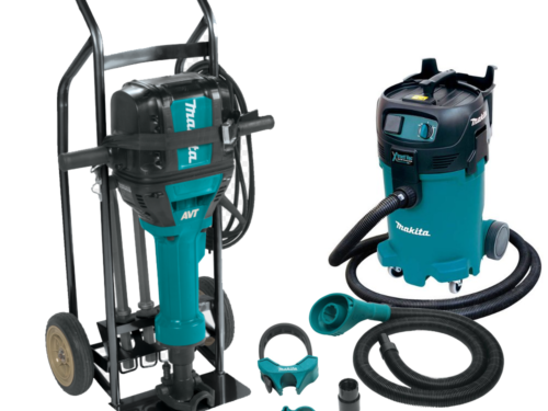 Makita VC4710 With 197172-1 & HM1812X3 12 Gallon Wet/Dry Xtract Vacuum Silica OSHA Starter Kit For Demolition