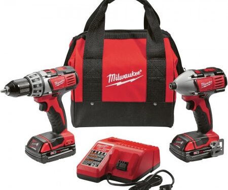 Milwaukee 2691-22 M18 Cordless Lithium-Ion Drill / Impact Driver 2-Tool Combo Kit (2.0 Ah)