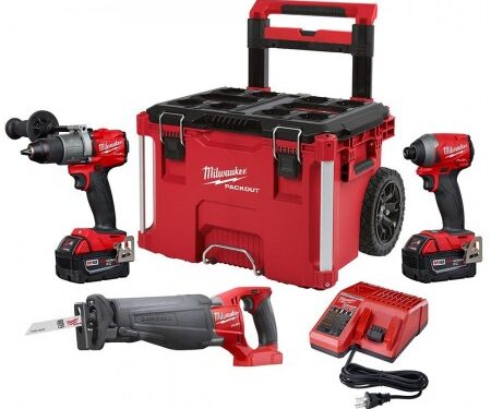Milwaukee 2997-23SPO 3 Piece Kit with Packout Rolling Case