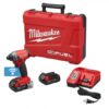 Milwaukee impact driver w/ one key kit & compact batteries